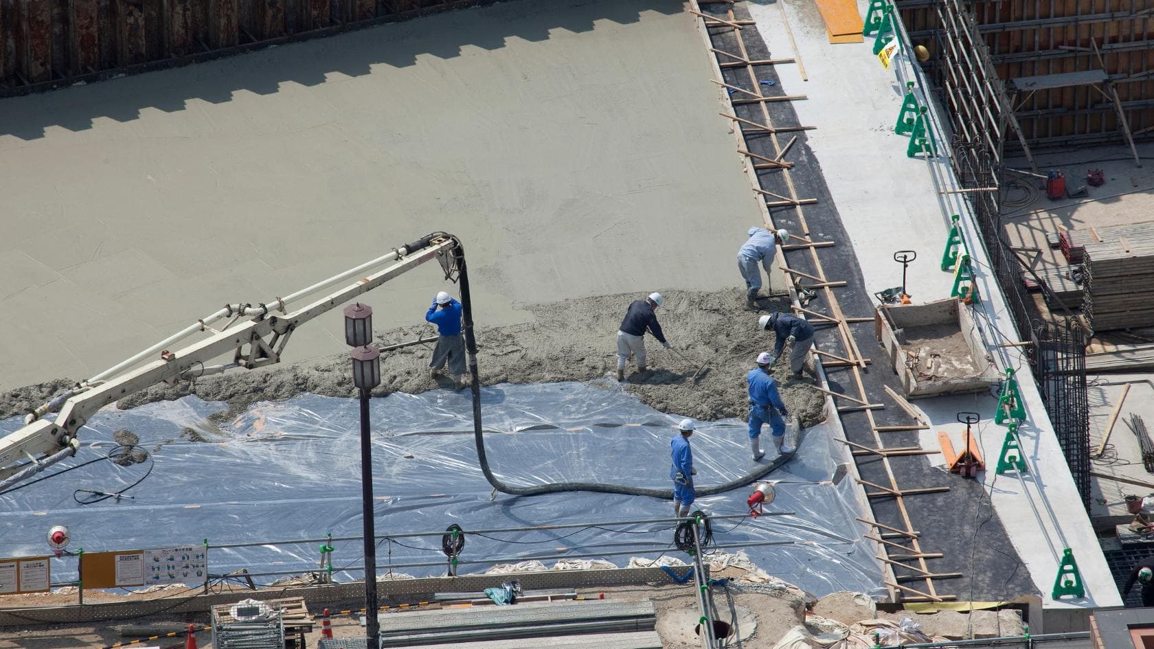 concrete pumping in foundation construction 1